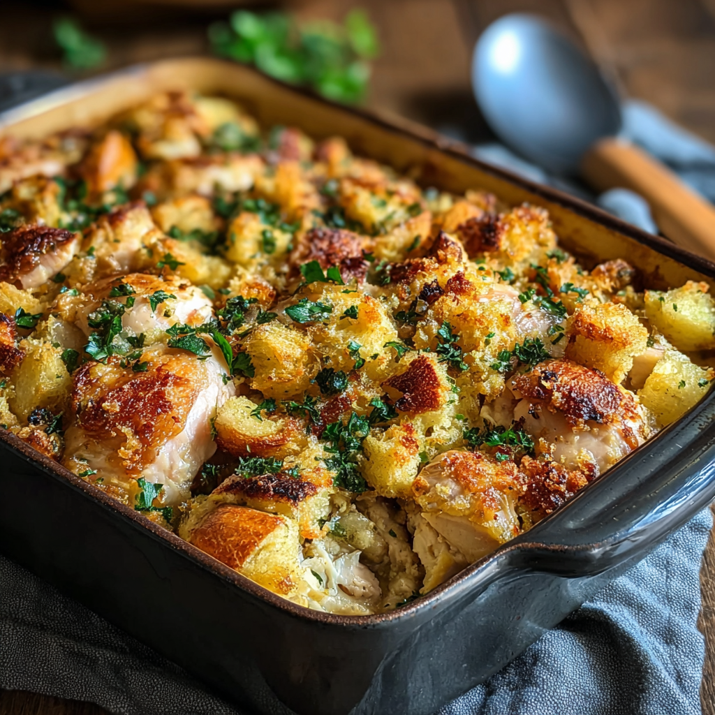 Dolly’s Chicken and Stuffing Casserole