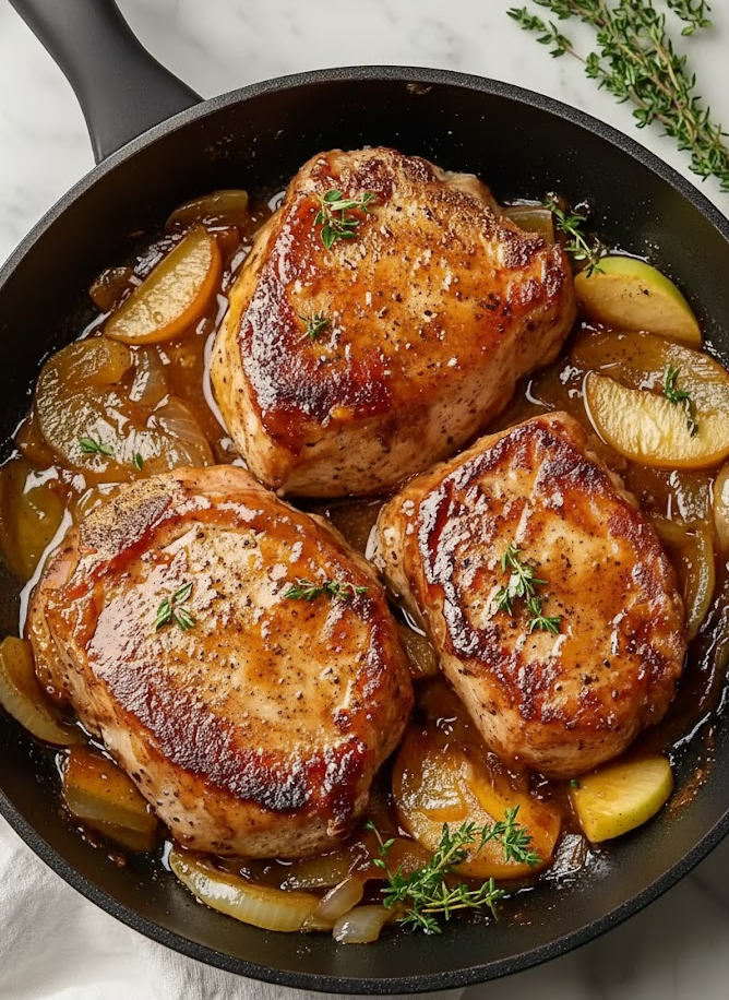 Apple Butter Pork Chops