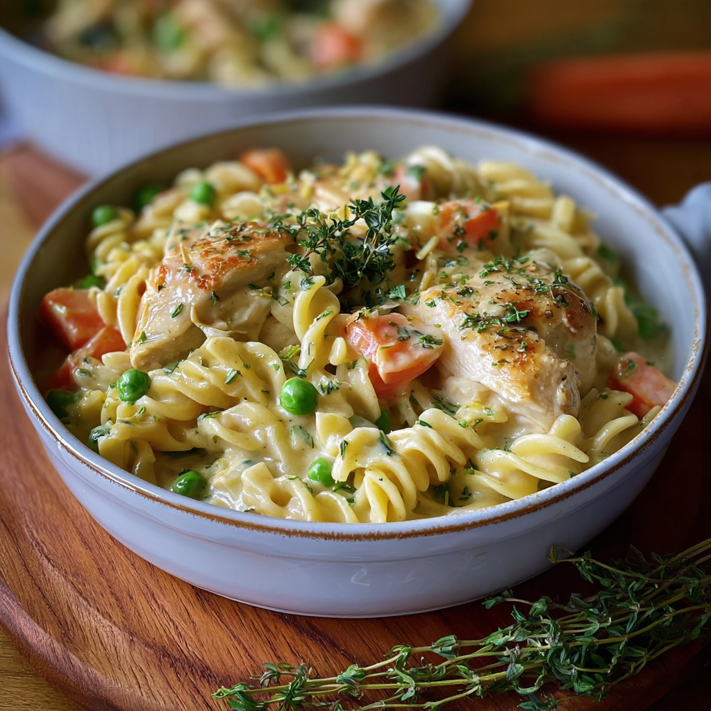 Classic Chicken Pot Pie Pasta