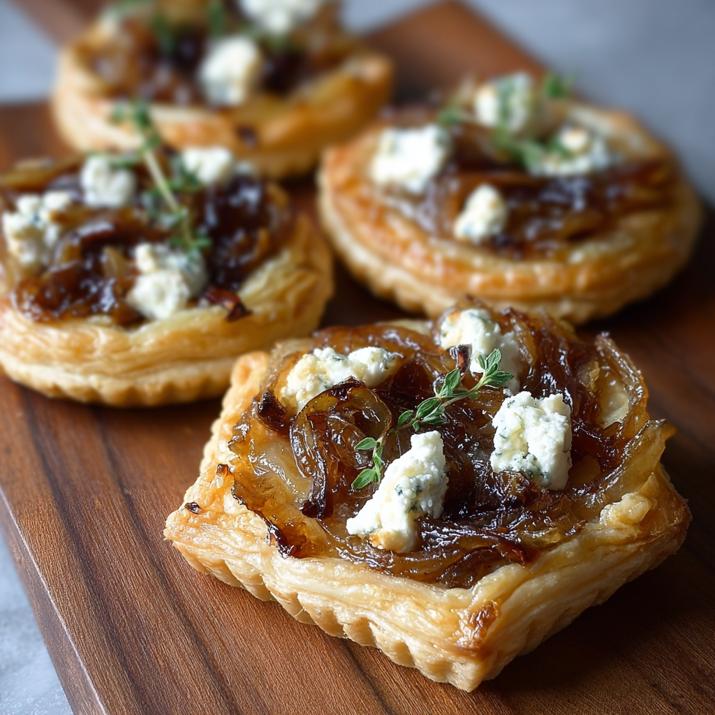 Caramelized Onion and Goat Cheese Tarts