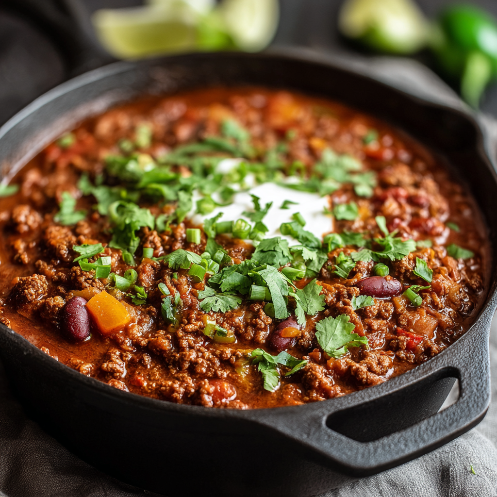 Ground Beef Stovetop Chili