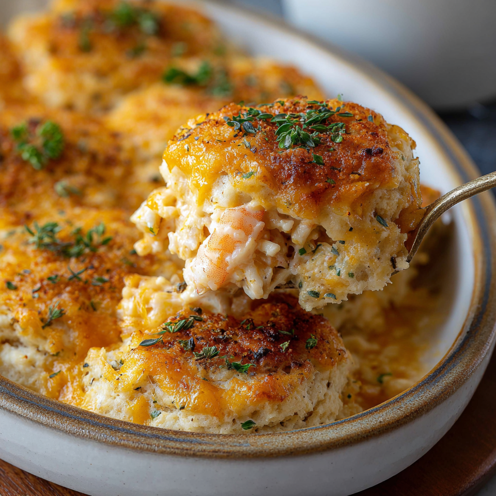 Shrimp Crab Biscuit Melts