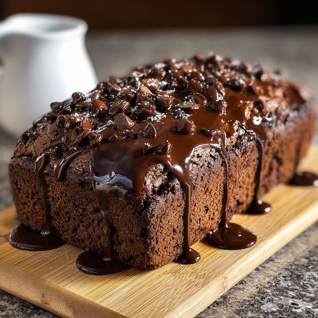Hot Fudge Brownie Bread