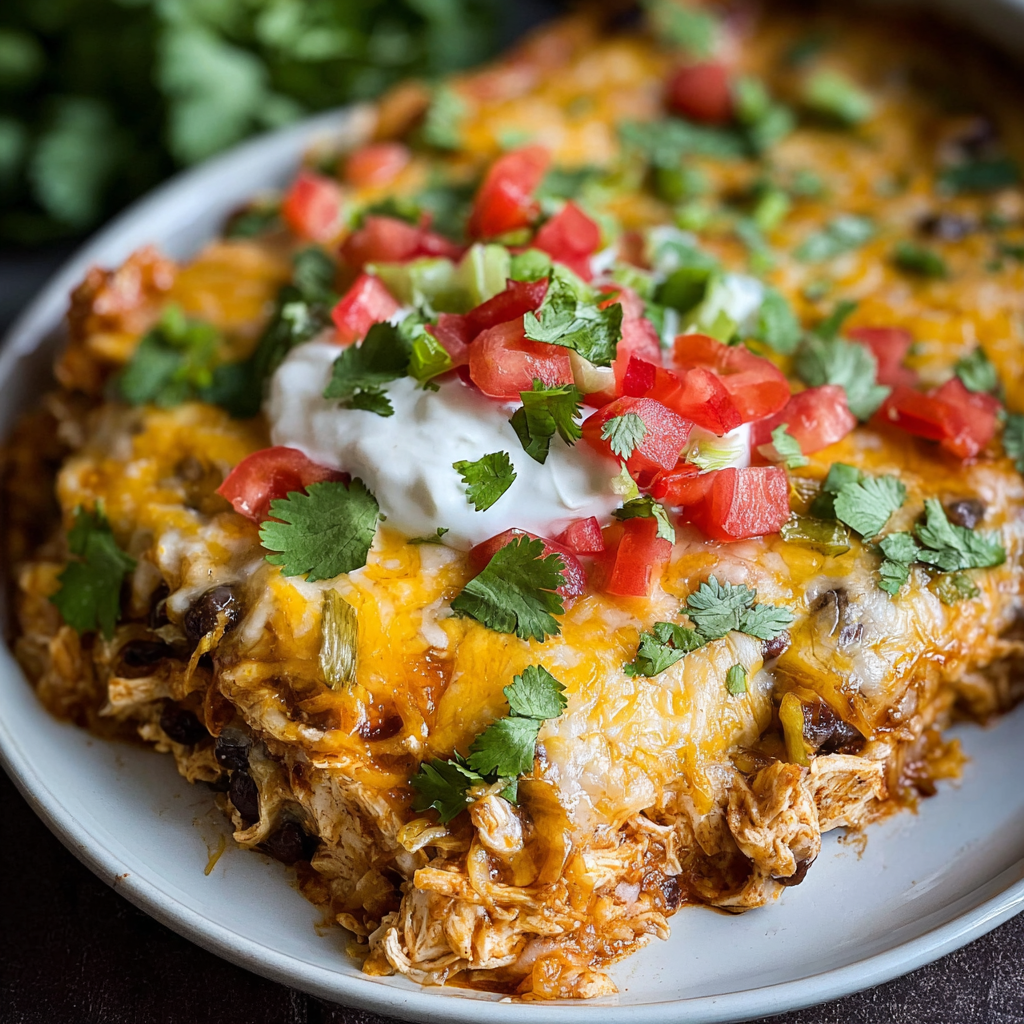 Chicken Burrito Casserole