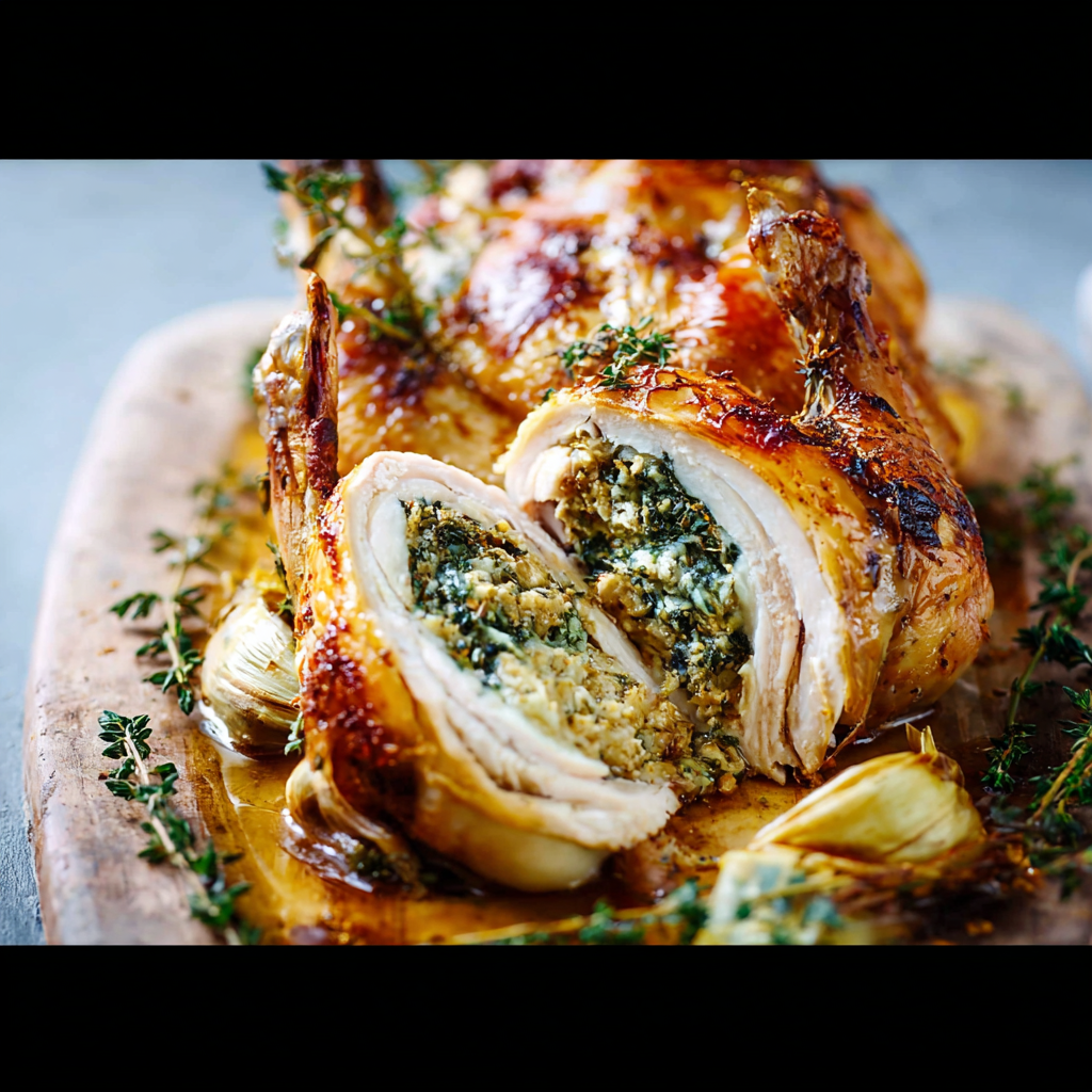 Farce dorée prête à être insérée