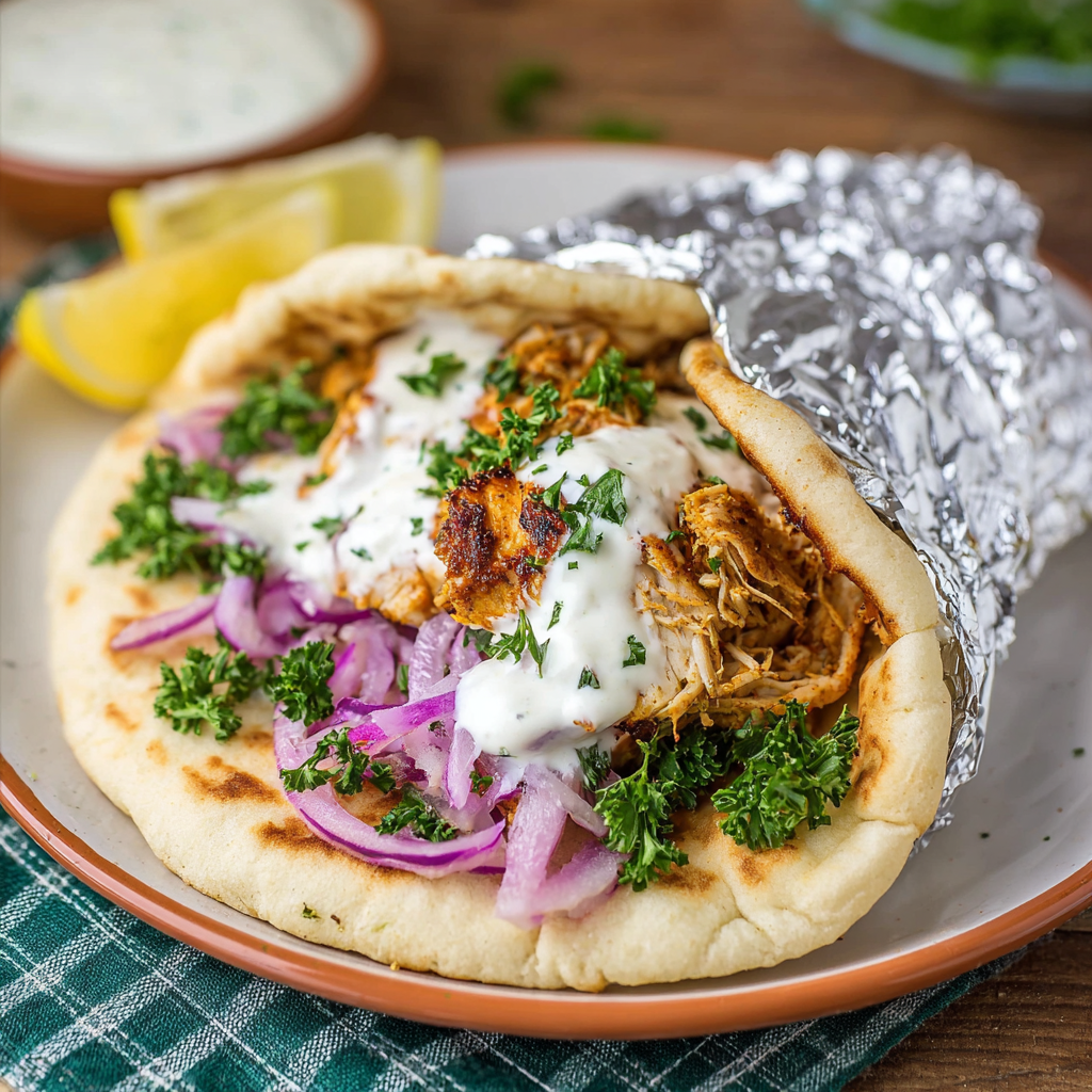 Slow Cooker Chicken Shawarma
