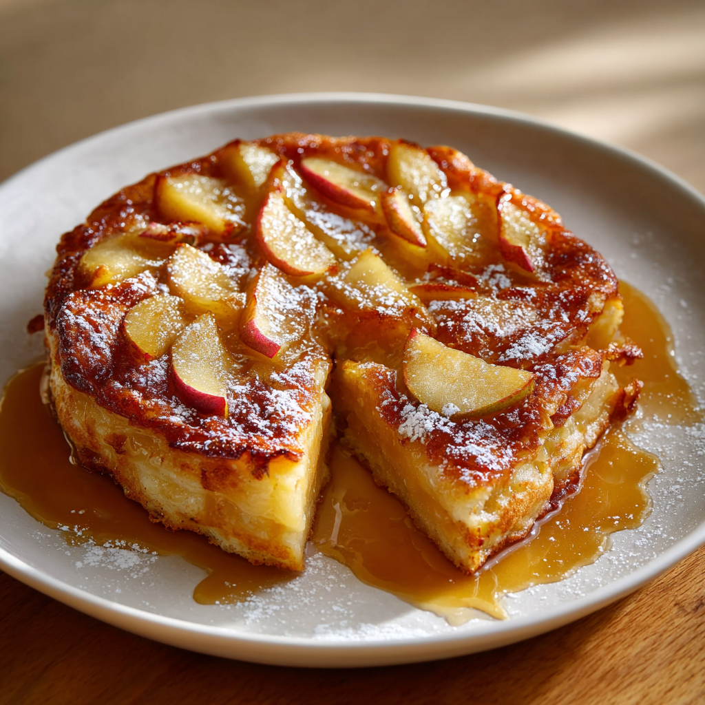 Tranches de crépiau servies