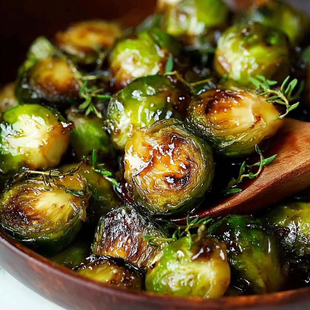 Honey Balsamic Brussels Sprouts
