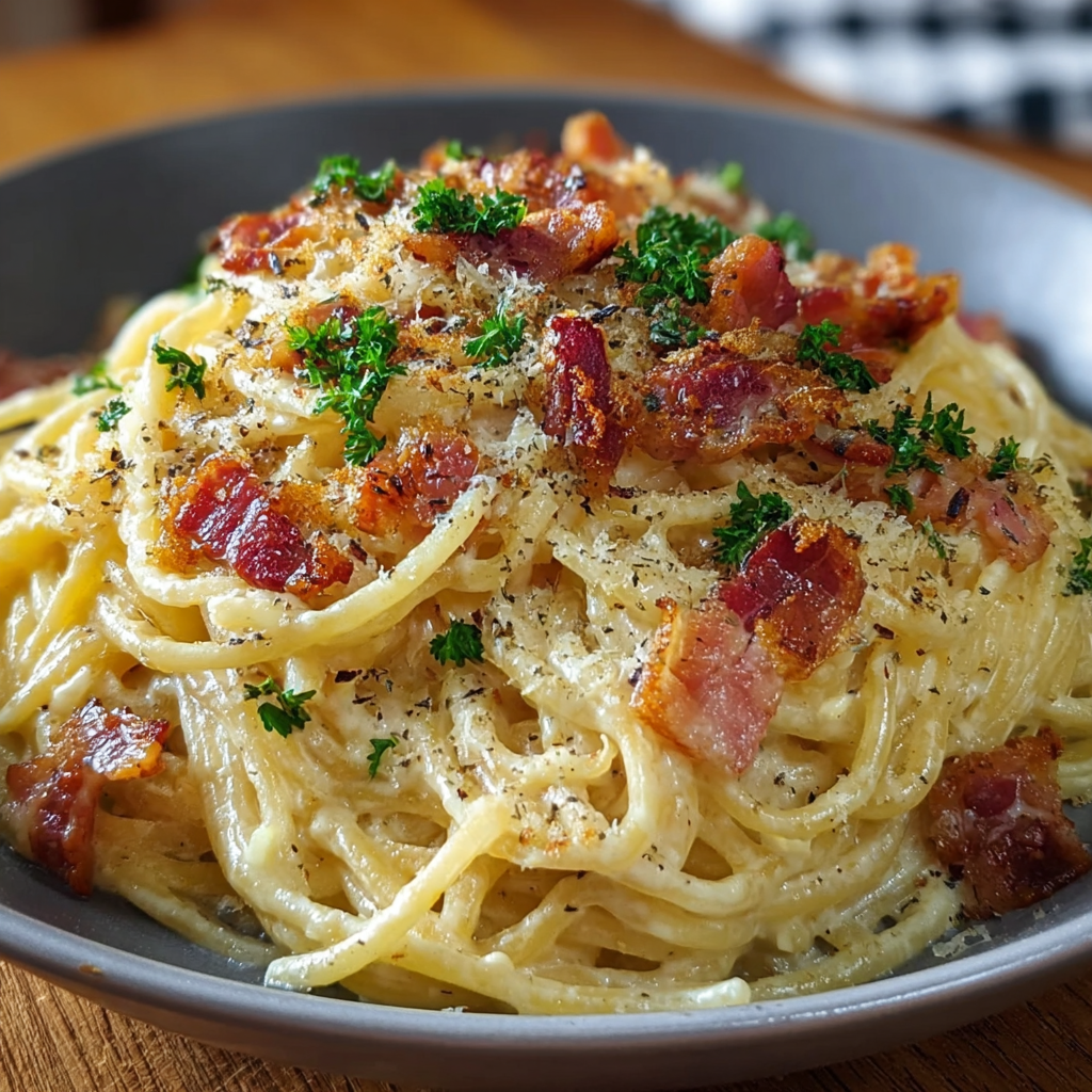 Plan rapproché de lardons dorés dans une poêle