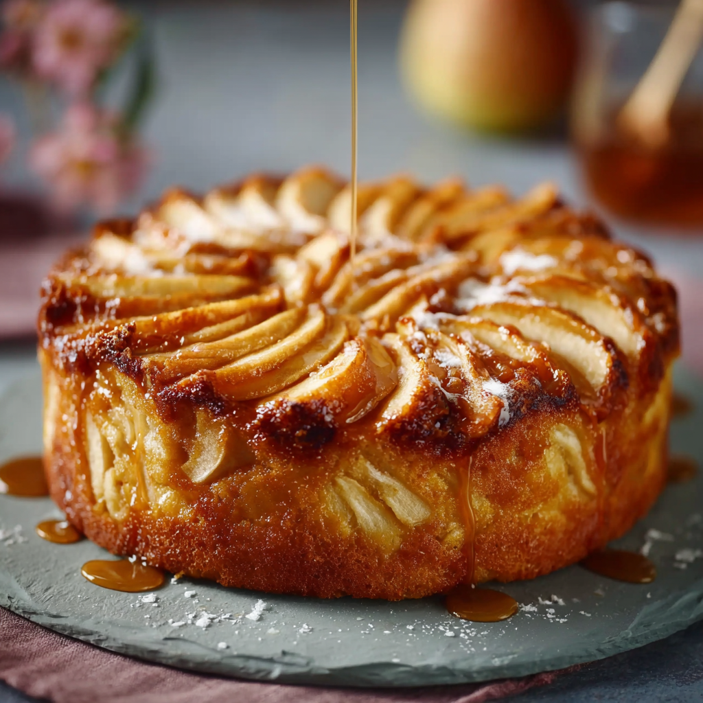 Gâteau Renversé aux Pommes Caramélisées