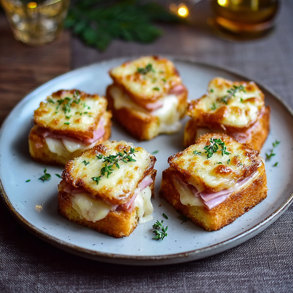 Bouchées de Mini Croque-Monsieur : L’Apéro Gourmand en Toute Simplicité