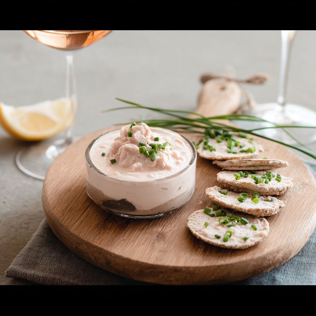 Crème de thon servie en verrines