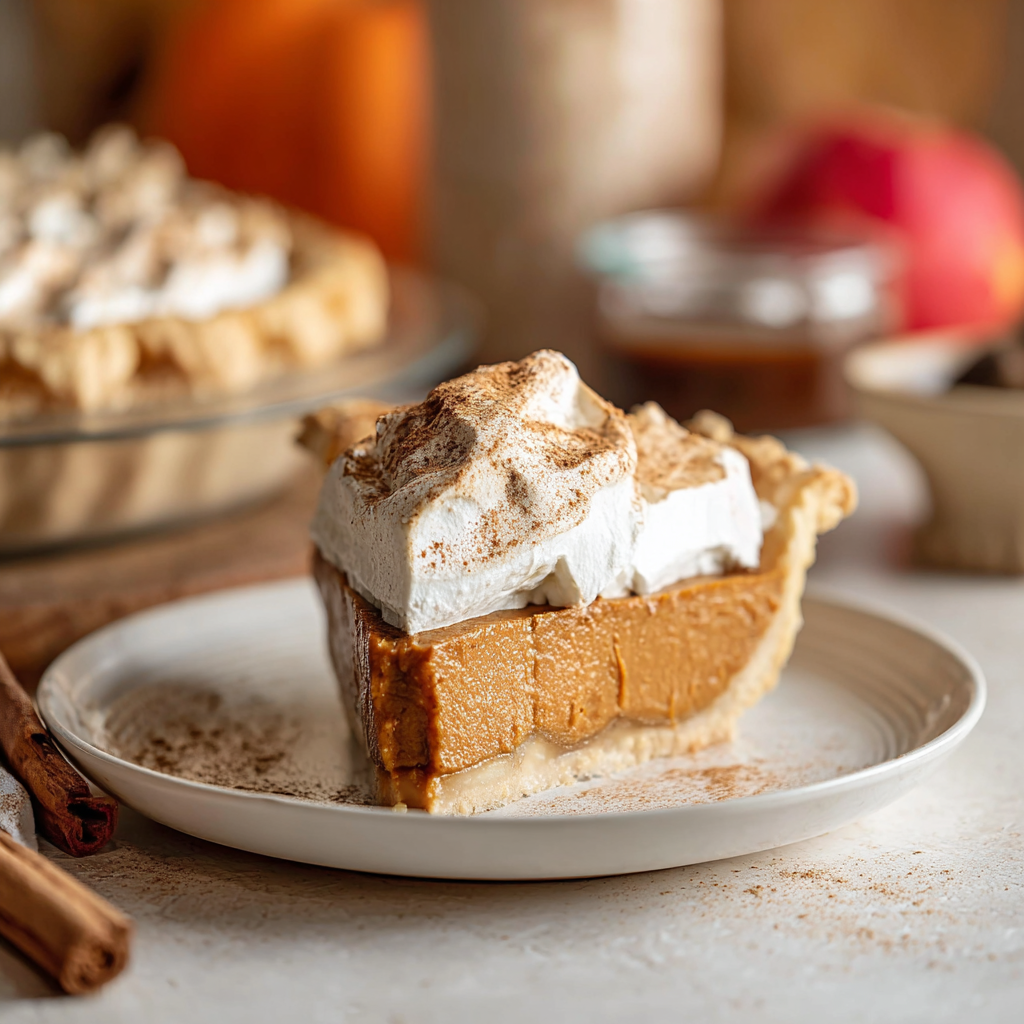 Apple butter pie cooling on a wire rack