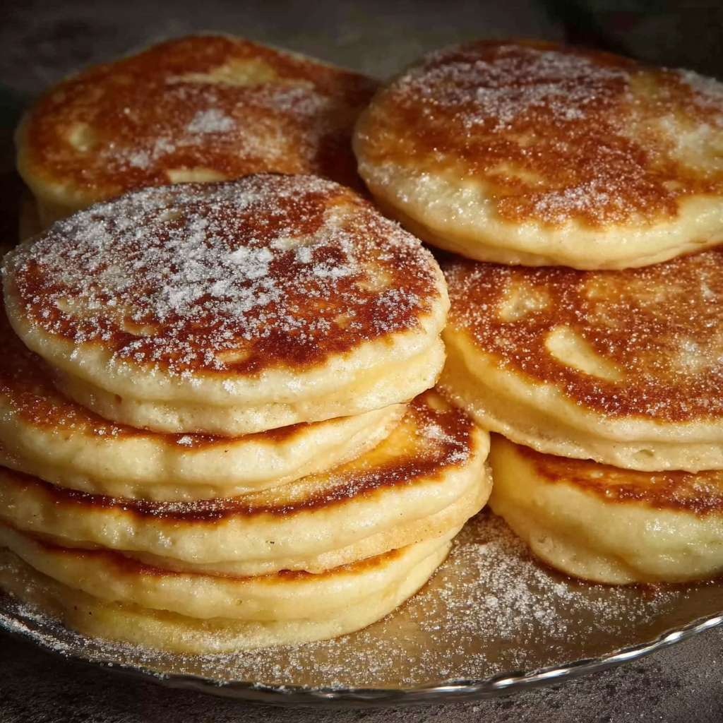 Rondelles de pommes enrobées de pâte prêtes à frire