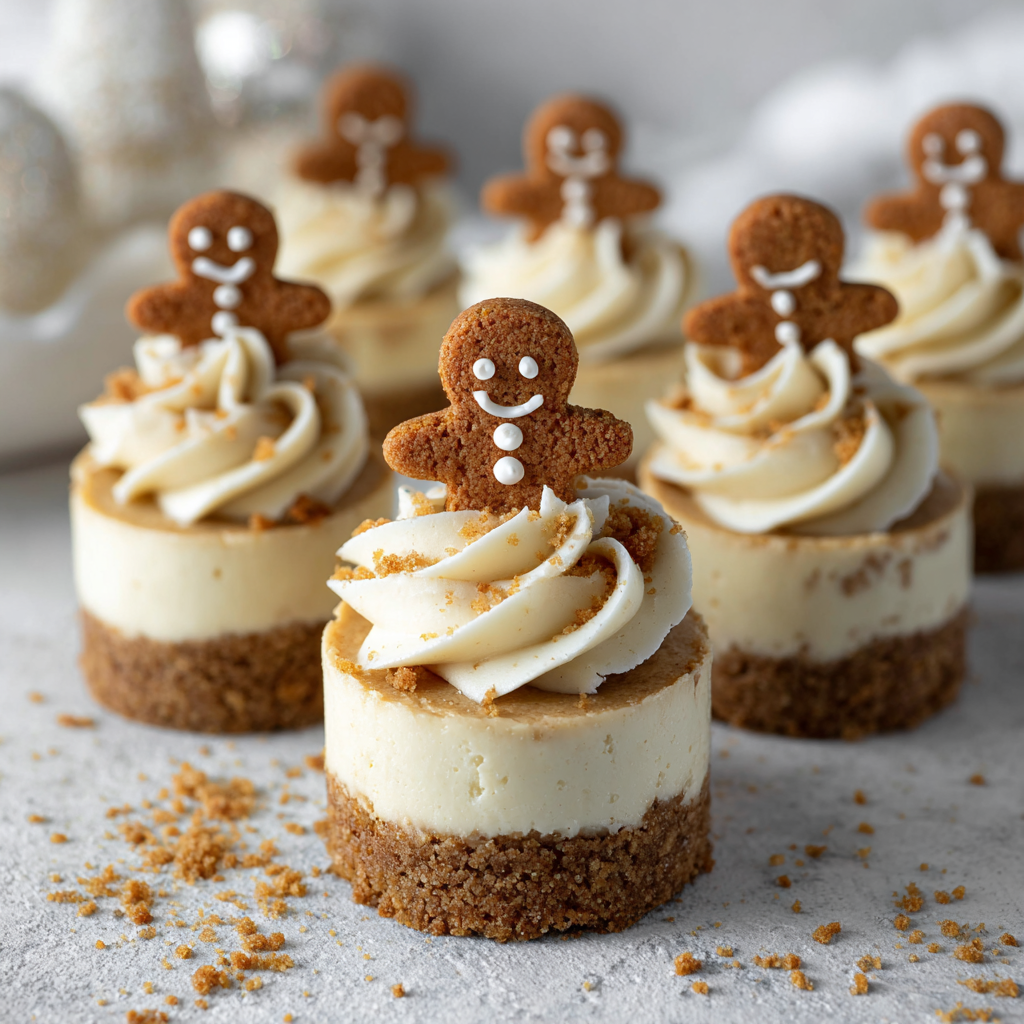 No-Bake Gingerbread Cheesecake Cups