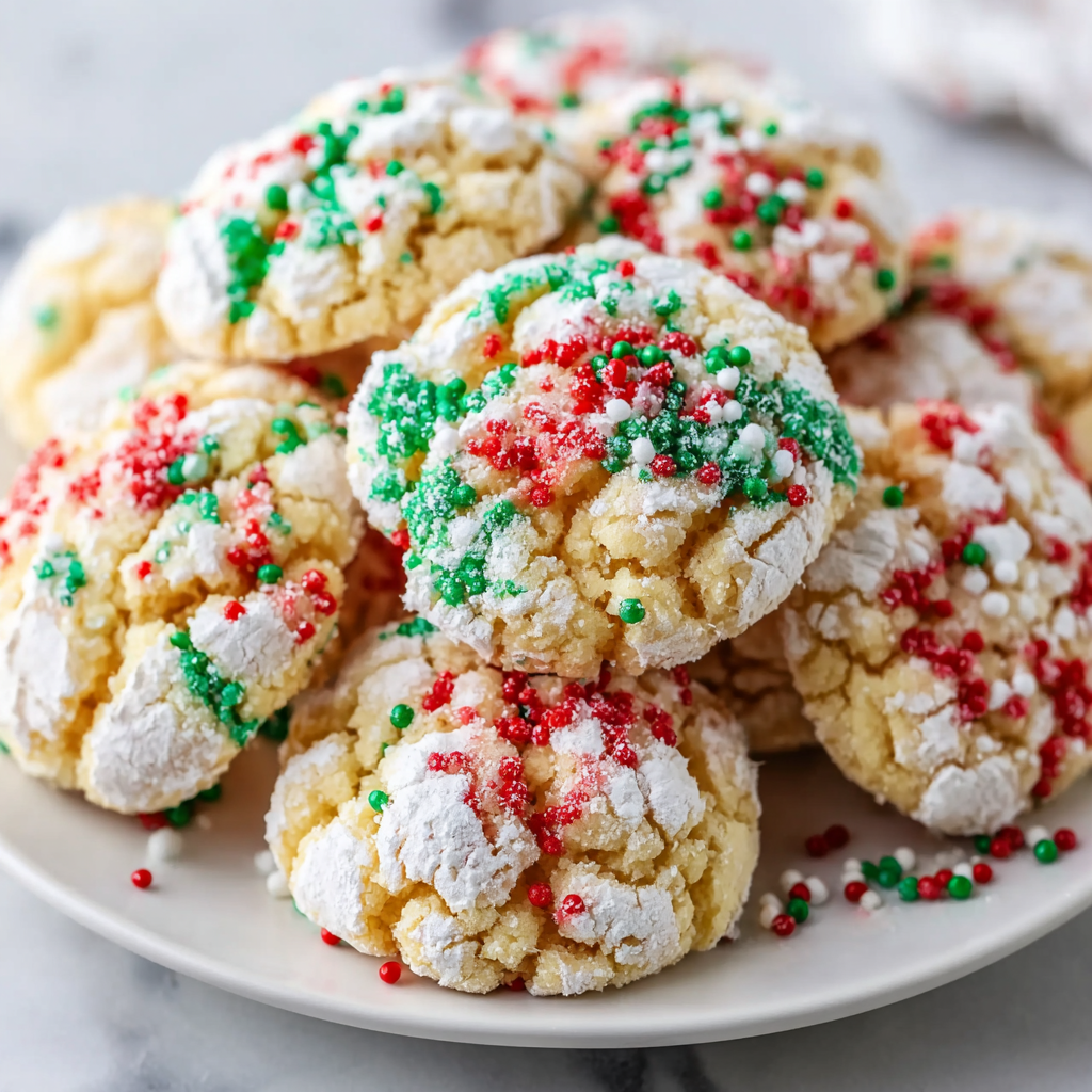 Christmas Ooey Gooey Butter Cookies