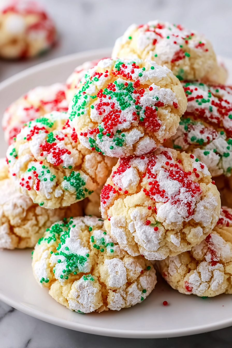 Close-up of an ooey gooey cookie split to show the tender interior