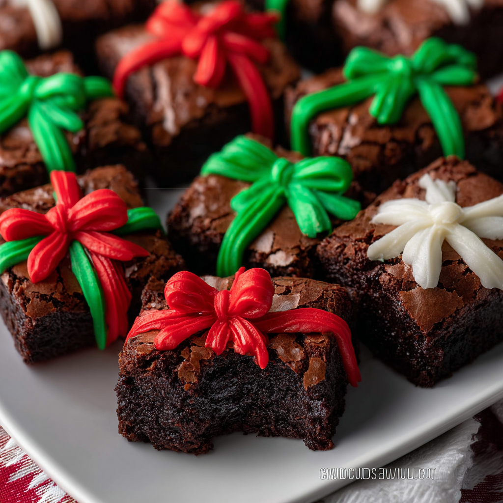 Christmas Present Brownies