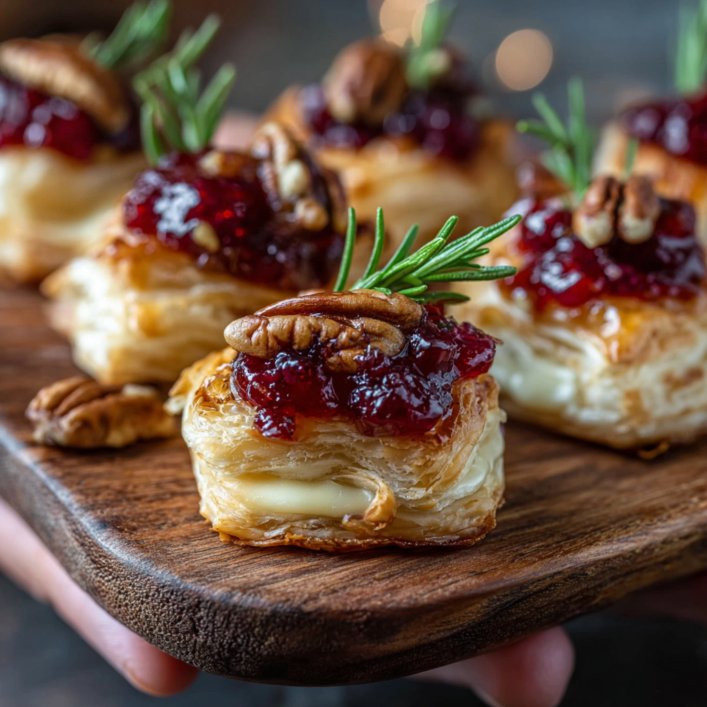Baked Cranberry Brie Bites