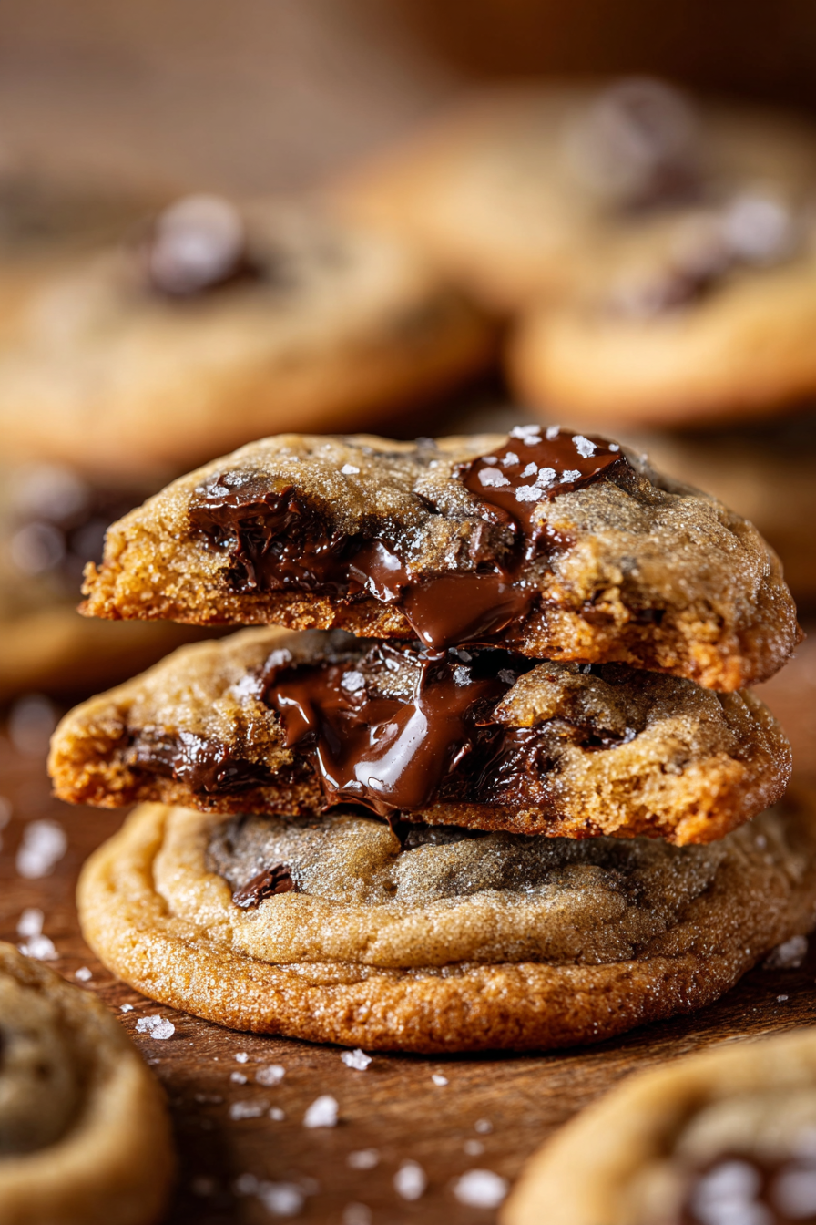 Toffee layer and melted chocolate on saltine crackers