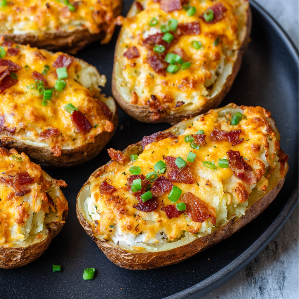 Air Fryer Twice Baked Potatoes