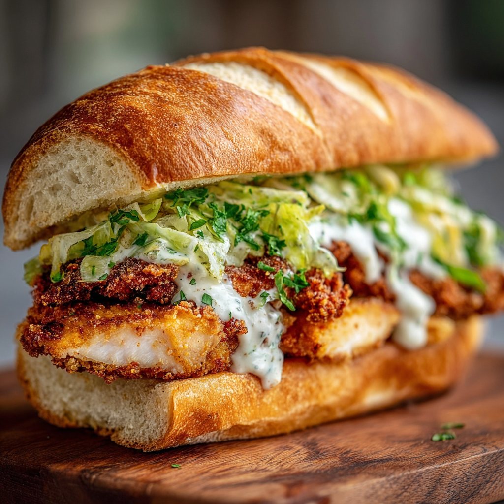 Crispy Chicken Caesar Sandwich