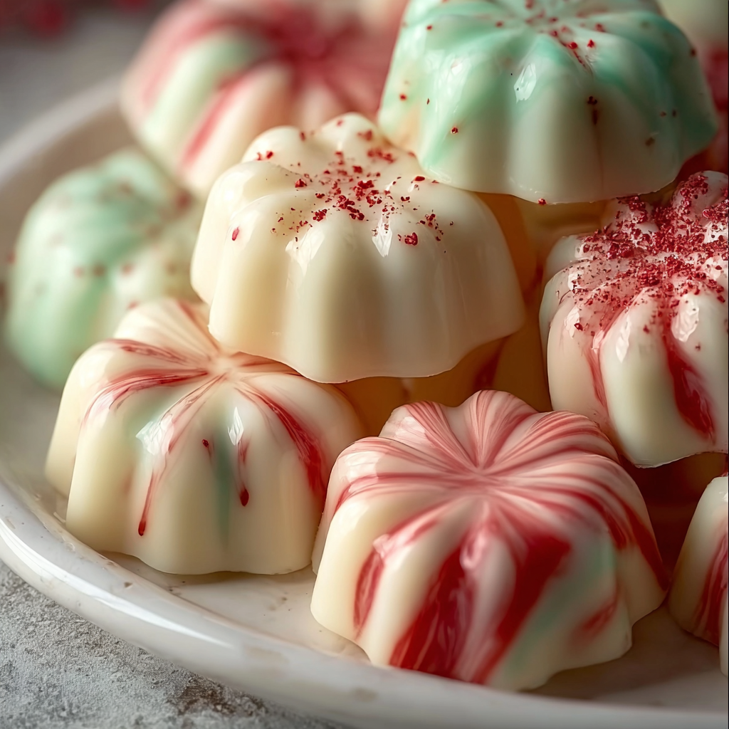 Colorful pastel butter mints in a jar
