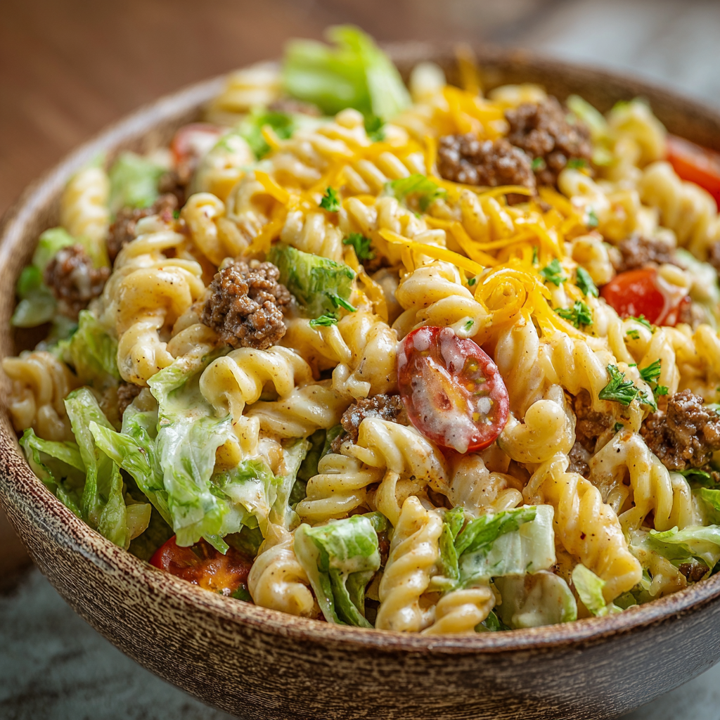 Big Mac Pasta Salad