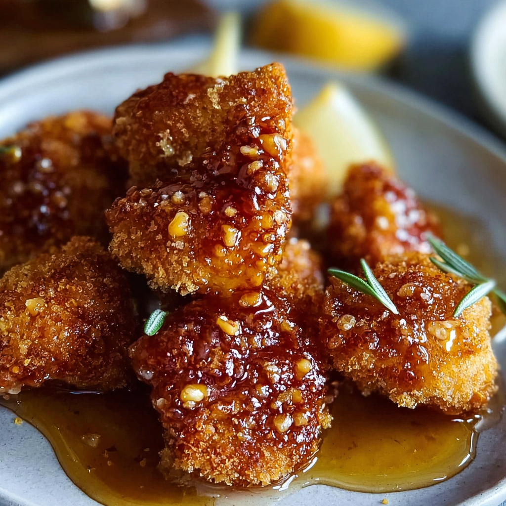 Close-up of honey glaze being brushed onto chicken