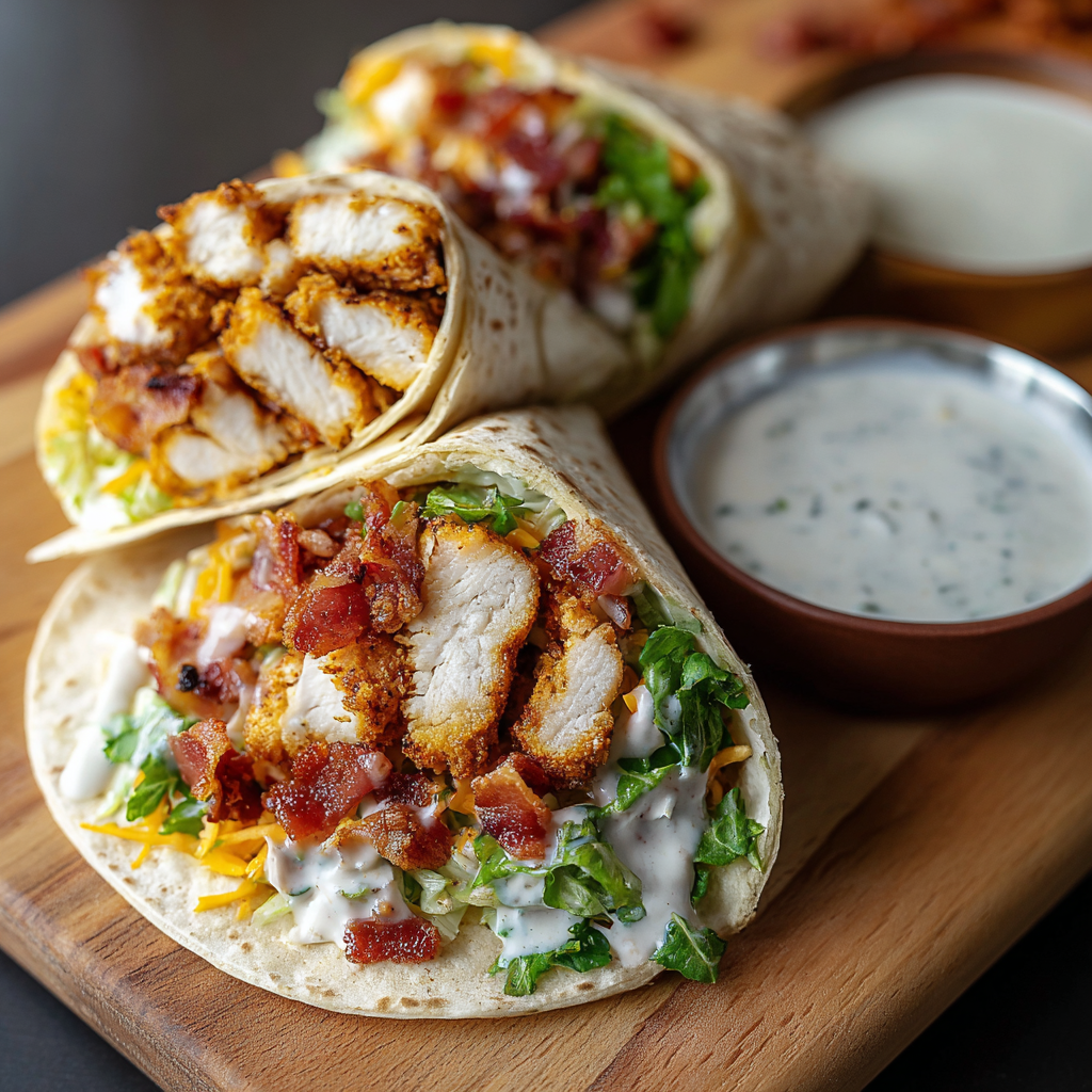 Crispy Chicken Bacon Ranch Wrap