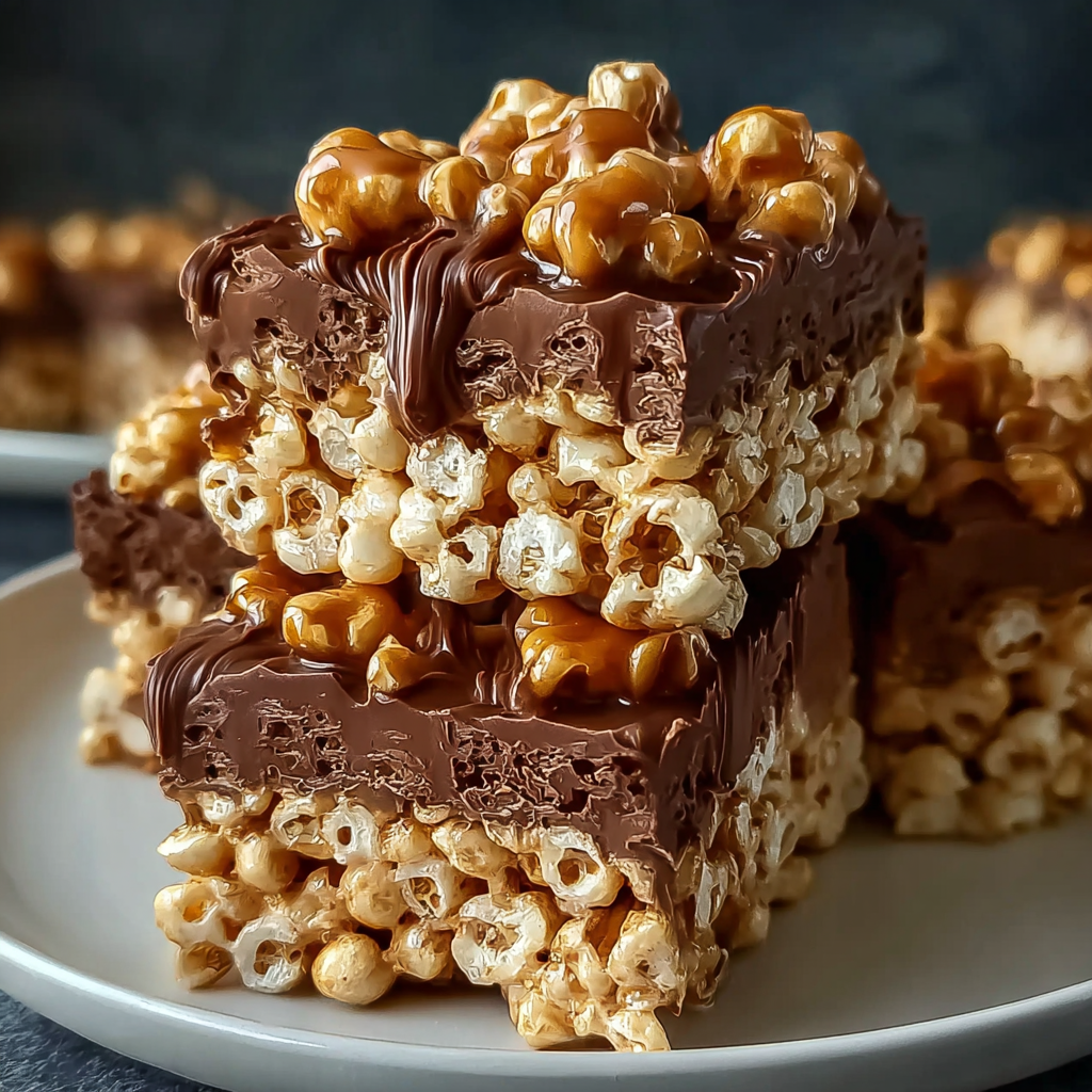 Close-up of a chocolate swirl on a cereal bar