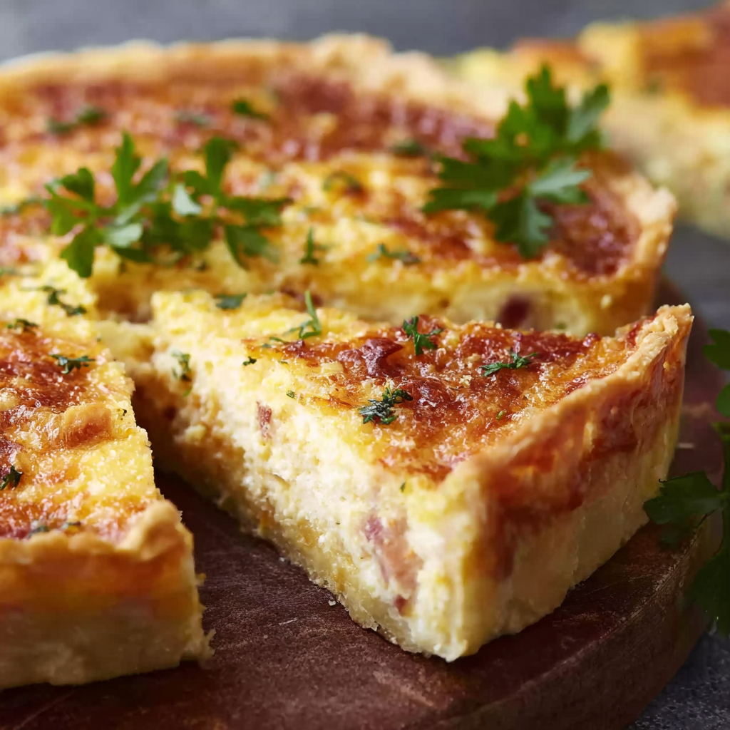 Quiche Lorraine traditionnelle dorée