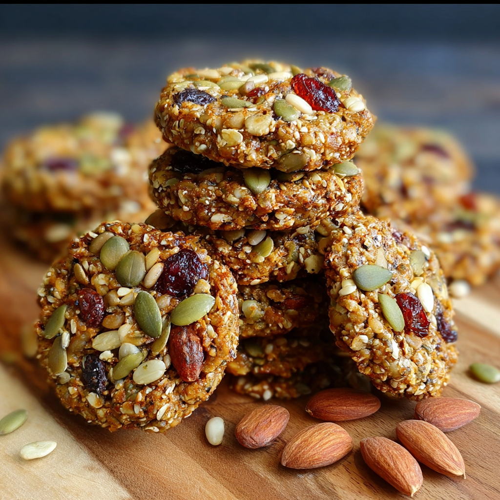 Energy cookies cooling on a rack