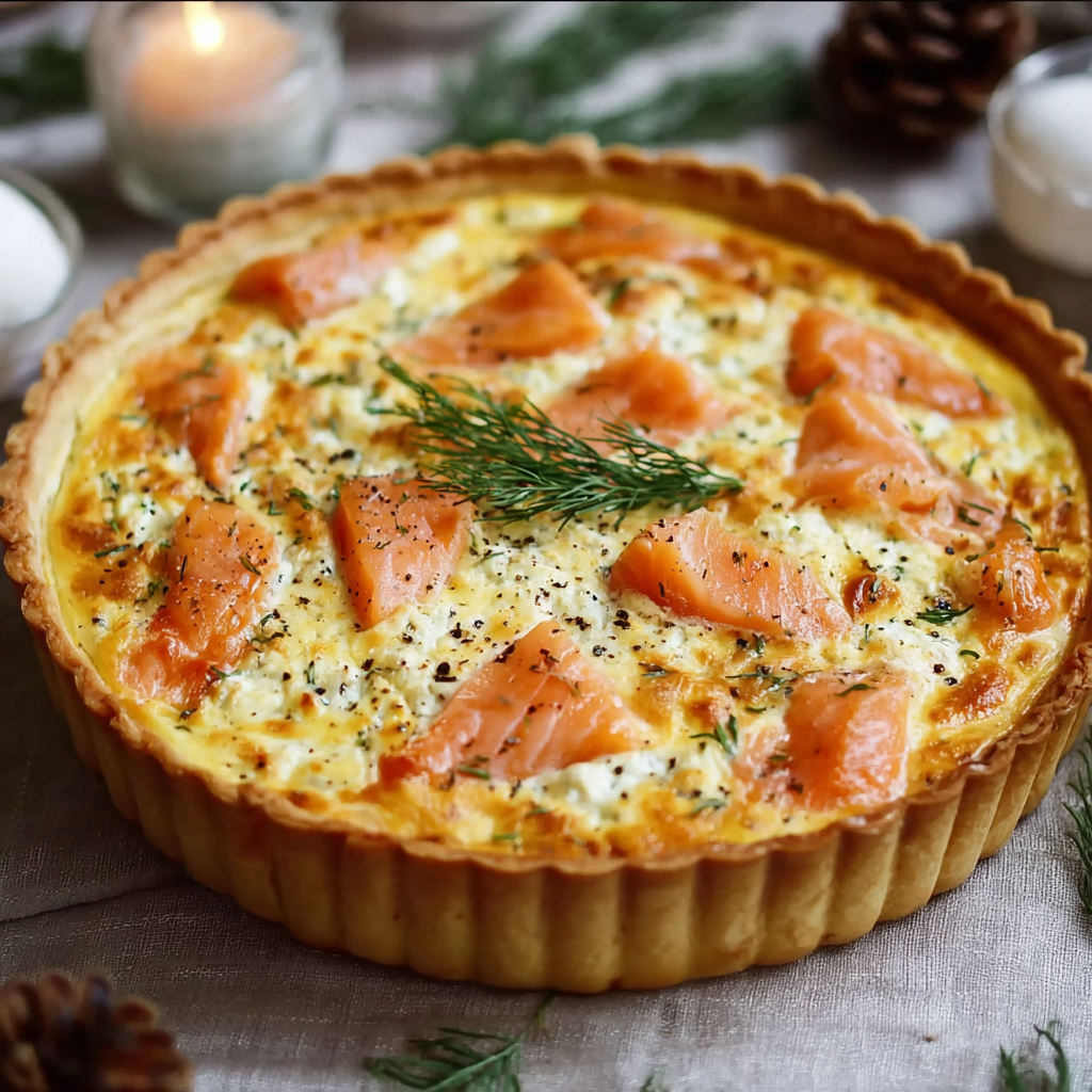 Quiche tranchée et servie