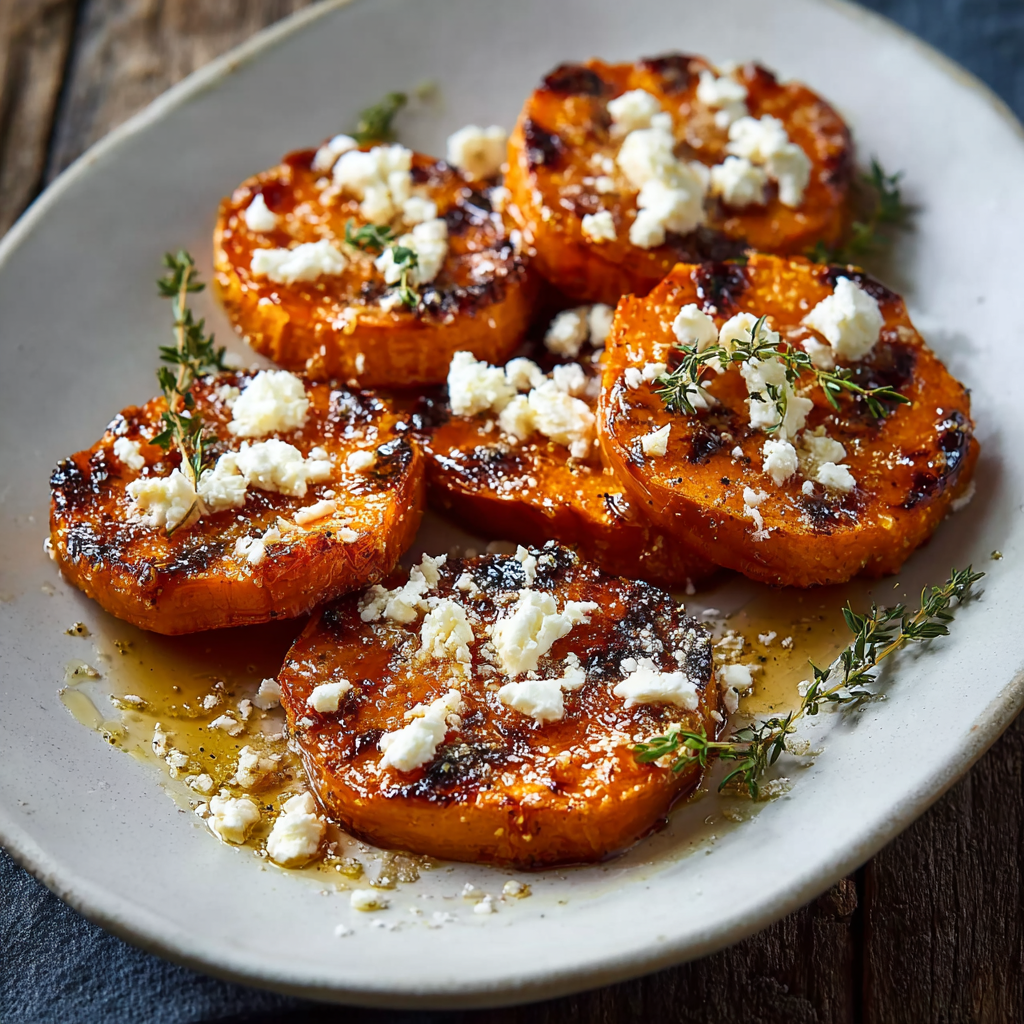 Rondelles de patate douce préparées avant cuisson