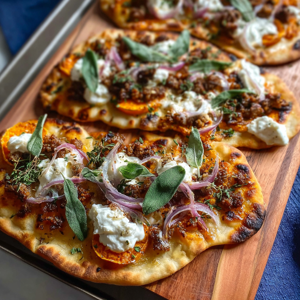 Autumn Naan Pizzas
