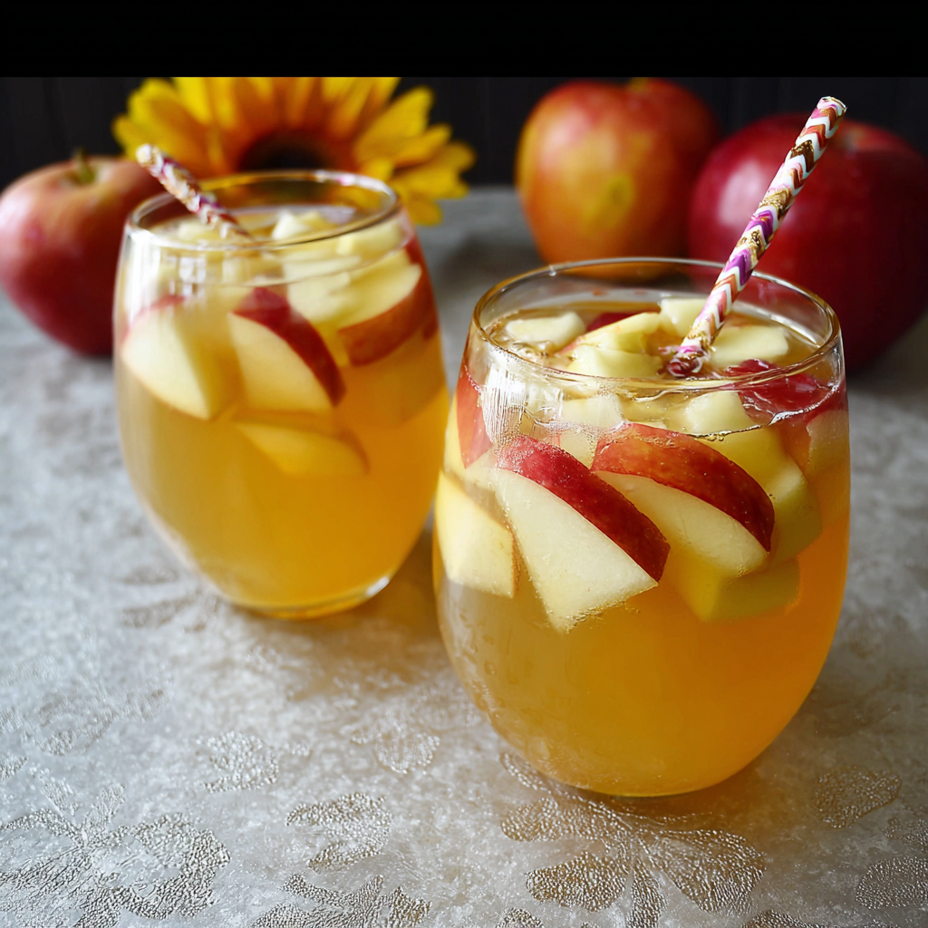 Caramel Apple Sangria | Apple Pie Sangria