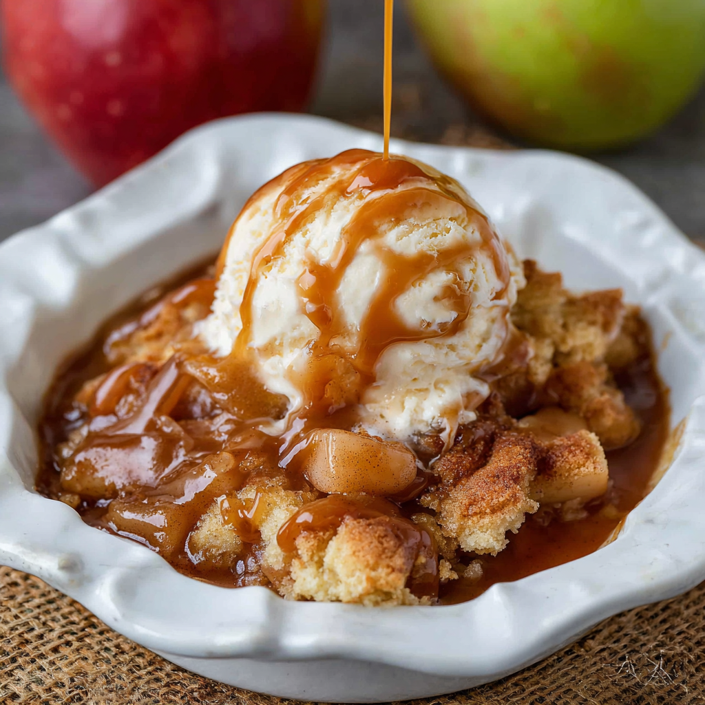 Caramel Apple Cobbler