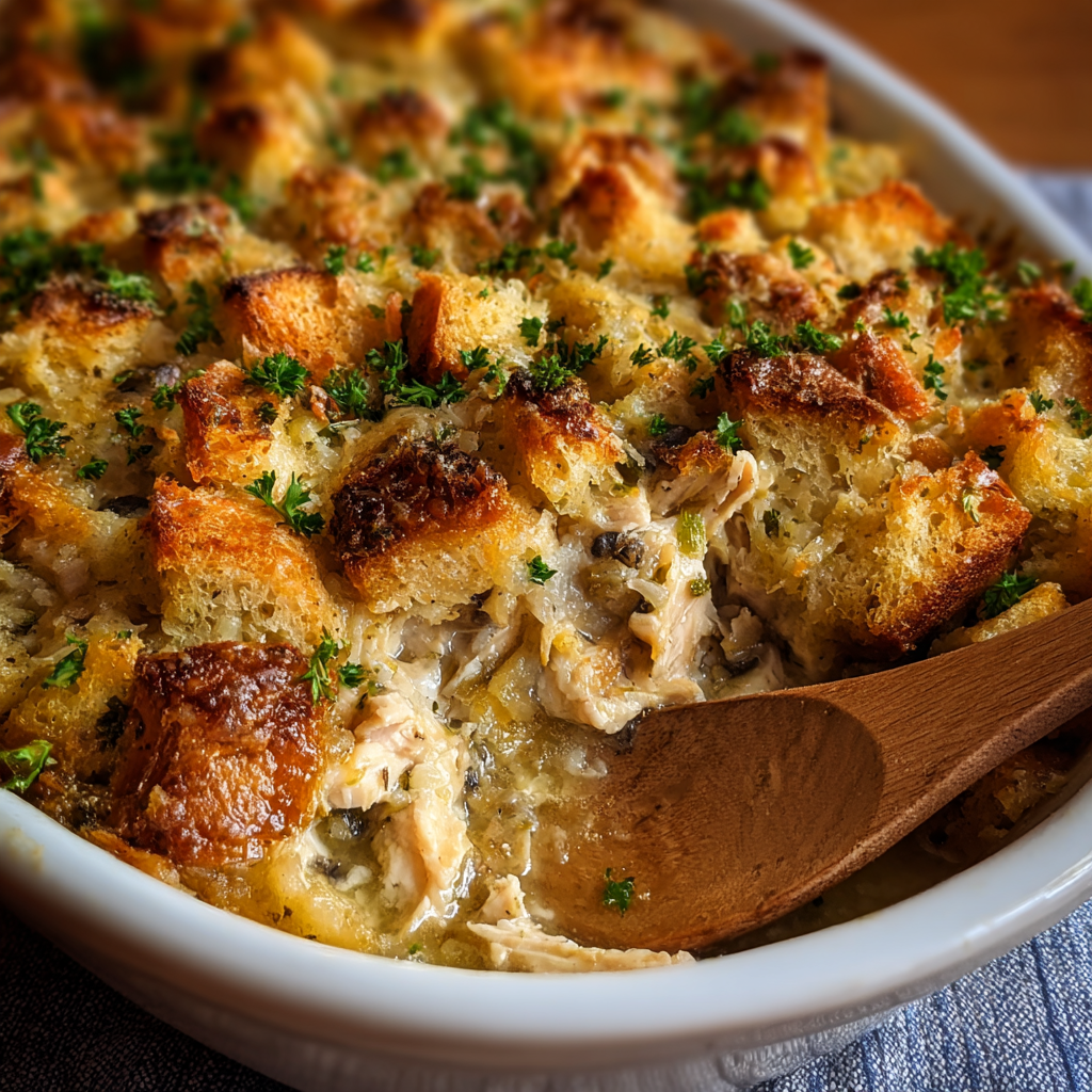 Chicken & Stuffing Casserole