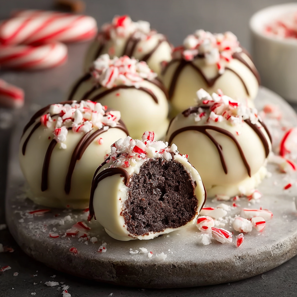 Peppermint Oreo Truffles