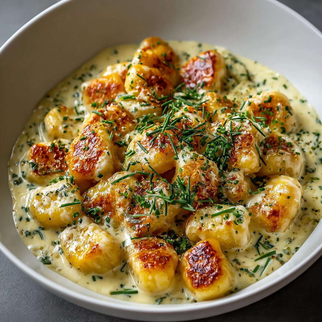 Millionaire Gnocchi with Creamy Sauce