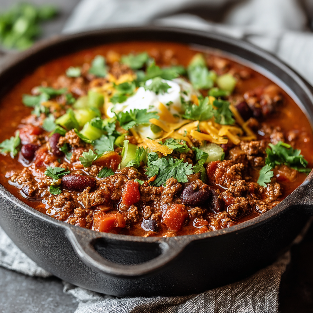 Ground Beef Stovetop Chili