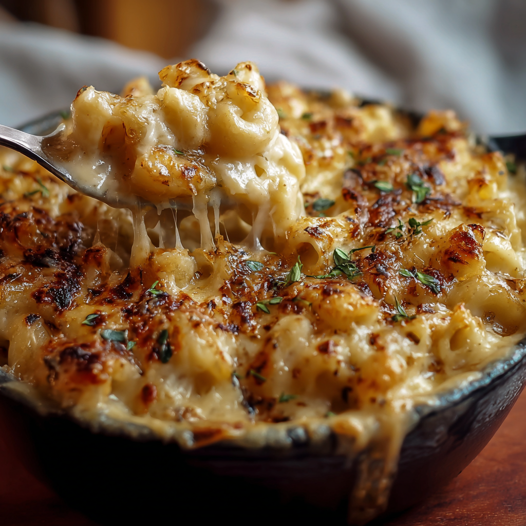 French Onion Soup Mac & Cheese