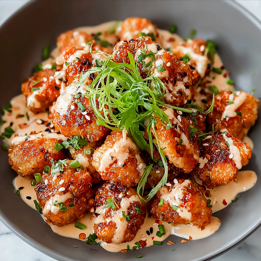 Crispy Bang Bang Chicken Bites