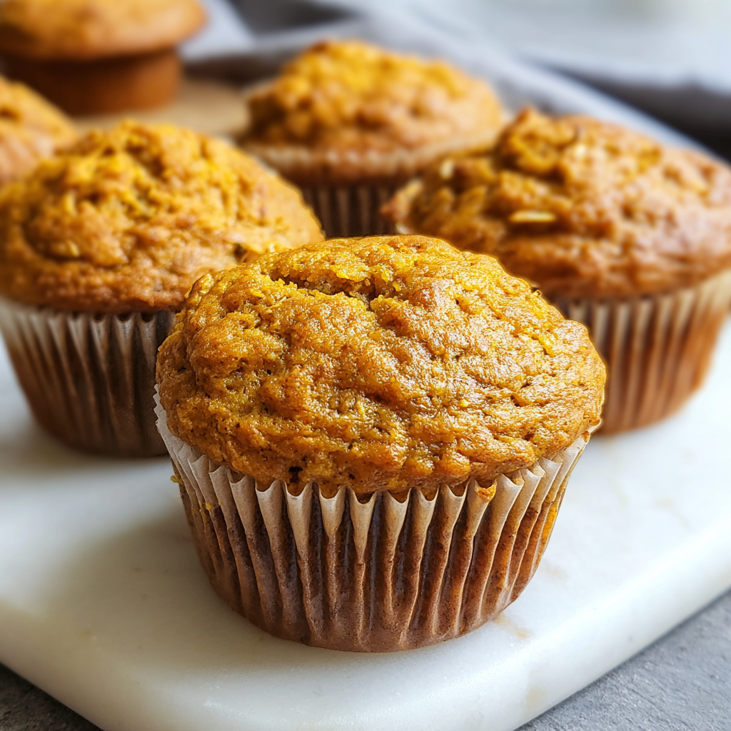 Healthy Greek Yogurt Pumpkin Muffins