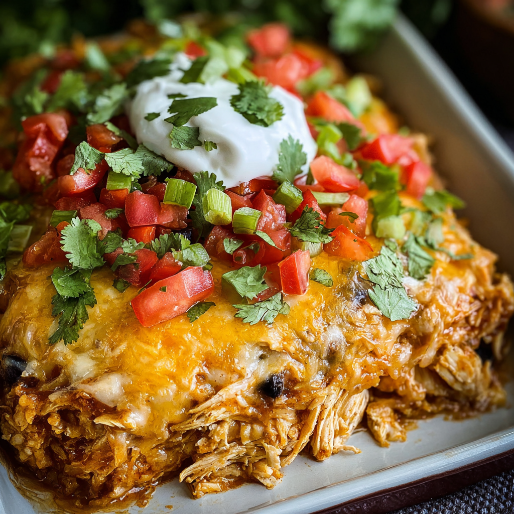 Chicken Burrito Casserole