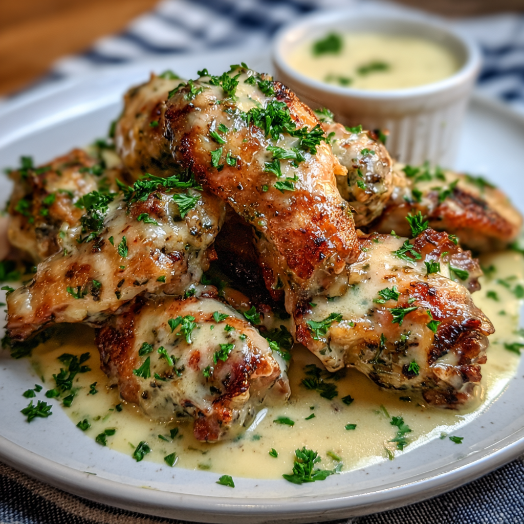 Alfredo-Style Chicken Wings