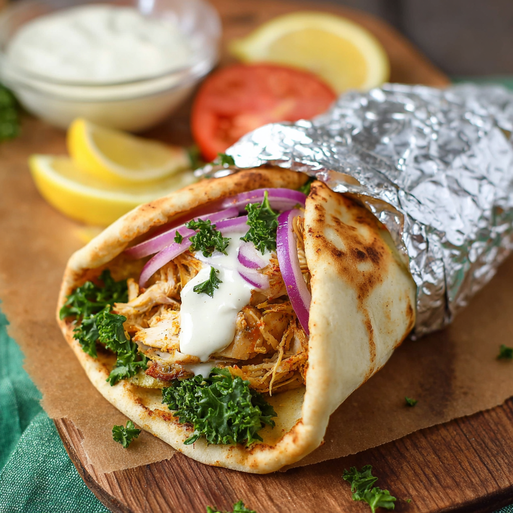 Slow Cooker Chicken Shawarma