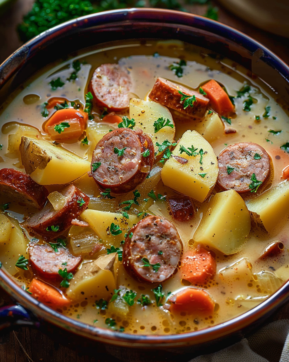 Cajun Potato Soup with Andouille Sausage
