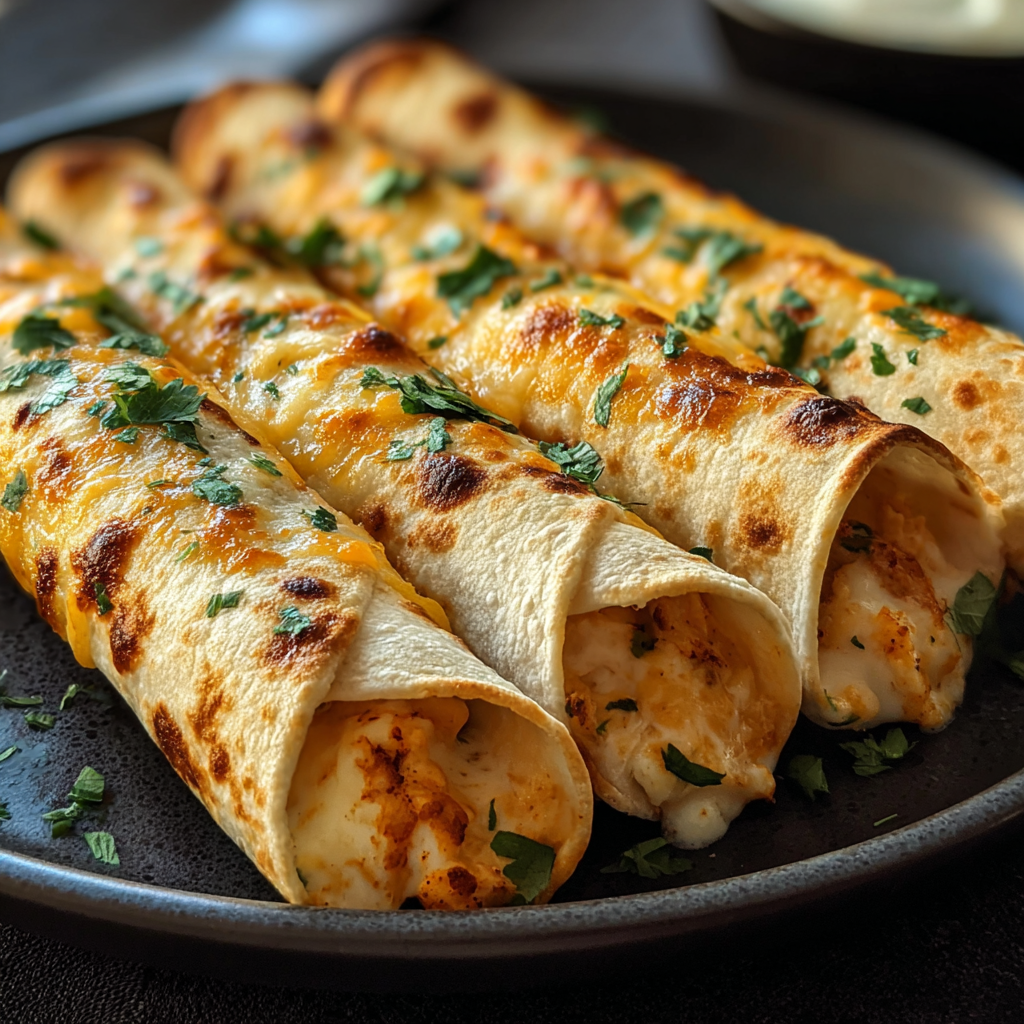 Crispy Chicken Taquitos